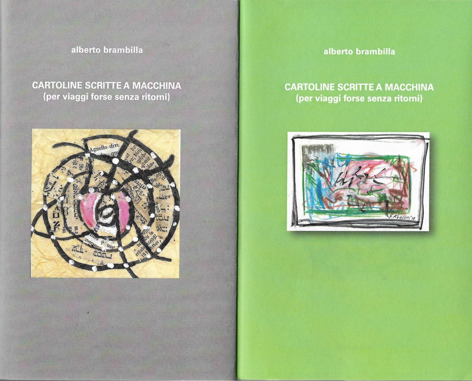 Due variazioni grafiche della sovracopertina